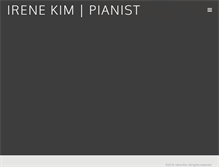 Tablet Screenshot of irenekimpianist.com